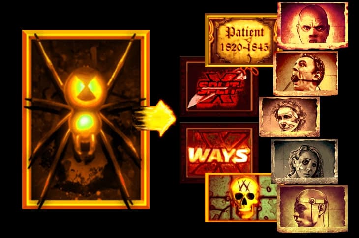 Spider transformation into Mental feature symbols