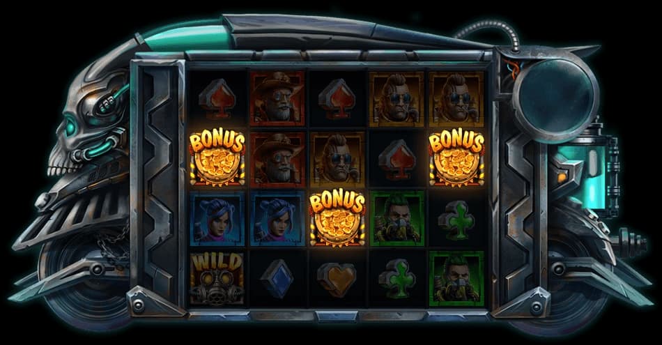 Official Money Train 3 rules illustration showing the three Bonus symbols that trigger Money Cart