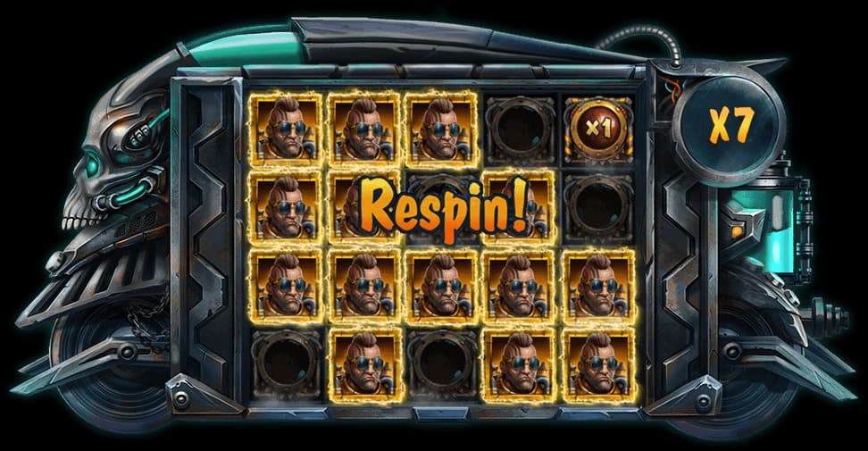 Money Train 3 rules illustration showing locked symbols and a respin multiplier