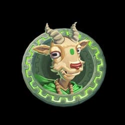 Pink Elephants 2 green goat symbol