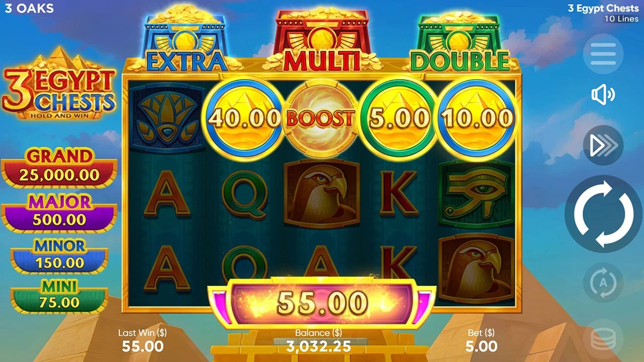 3 Egypt Chests: BOOST collecting values in the base game
