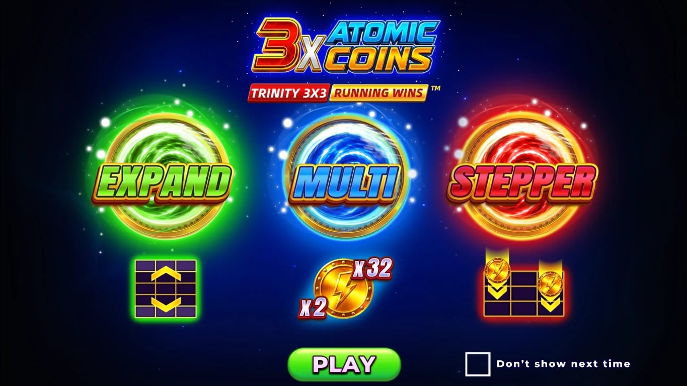 3X Atomic Coins introduction showing Expand, Multi and Stepper