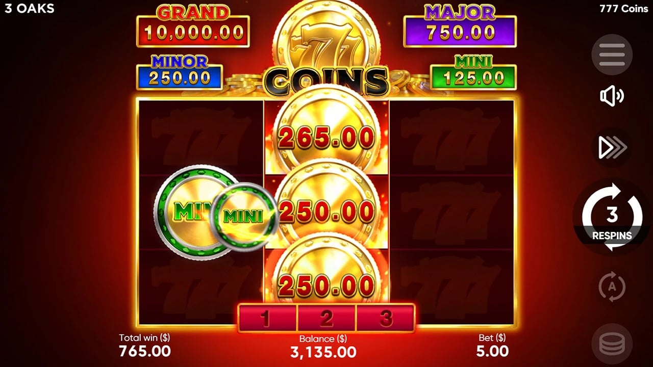 777 Coins: Locked collectors receiving jackpot values