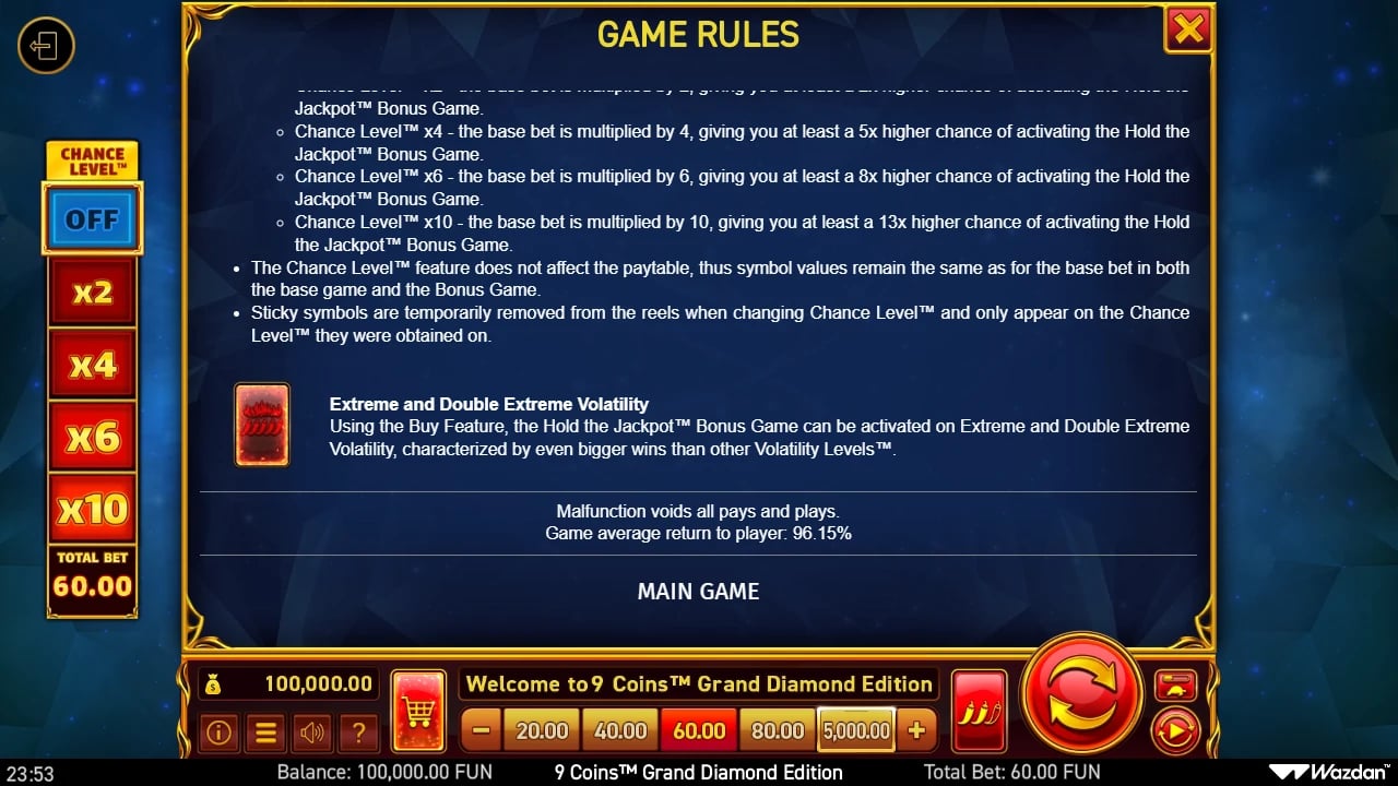 9 Coins Grand Diamond Edition: Rules 05