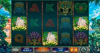 Azteca Gold Collect: Free-spin trigger