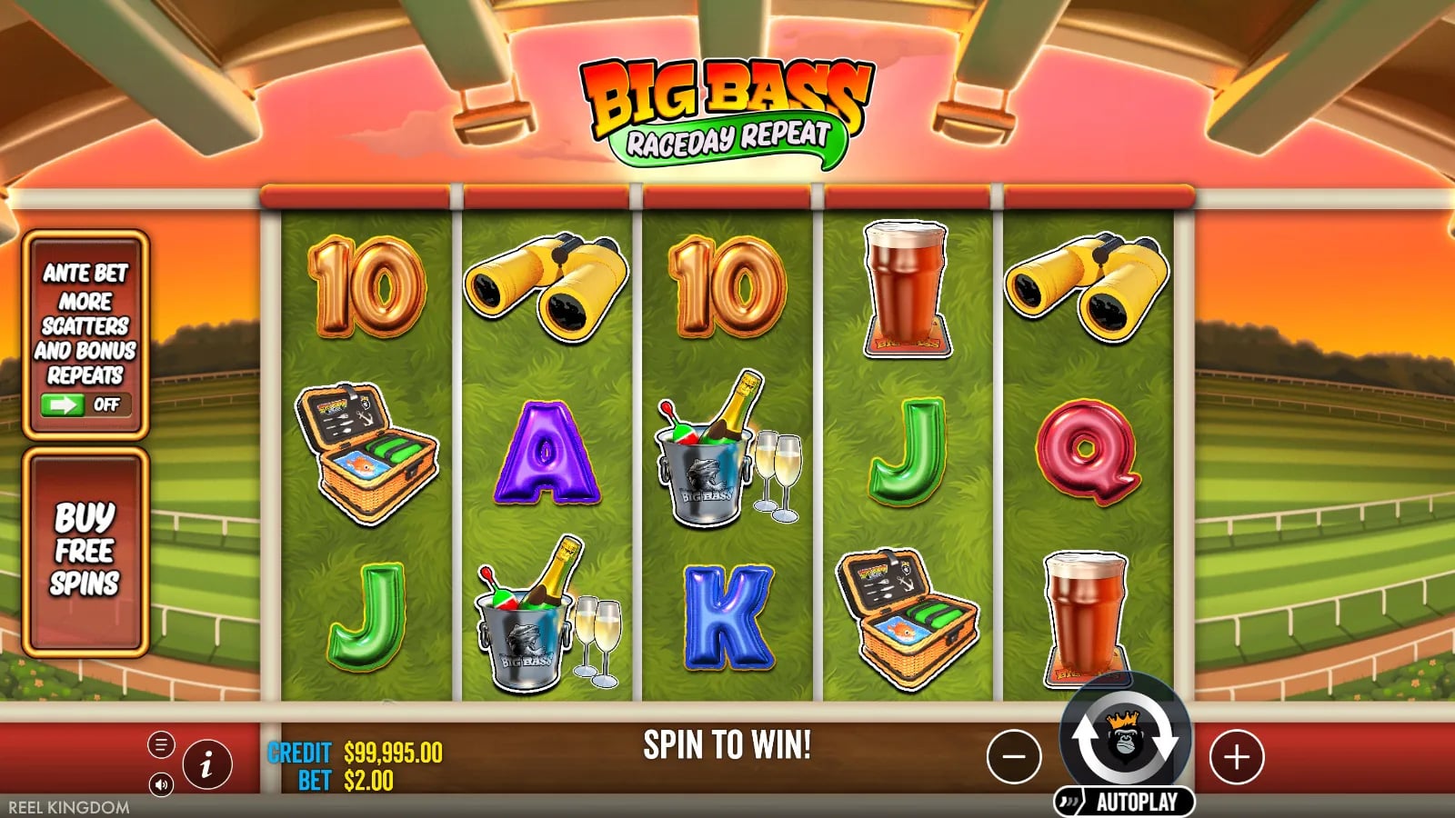 Big Bass Raceday Repeat later ordinary spin with full controls