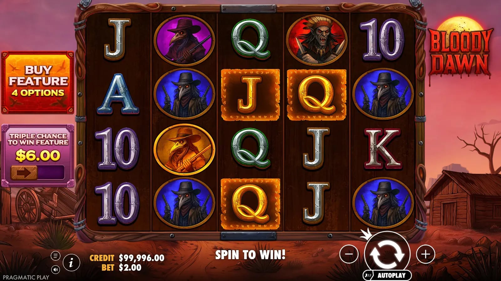 Bloody Dawn later ordinary board with glowing letter symbols