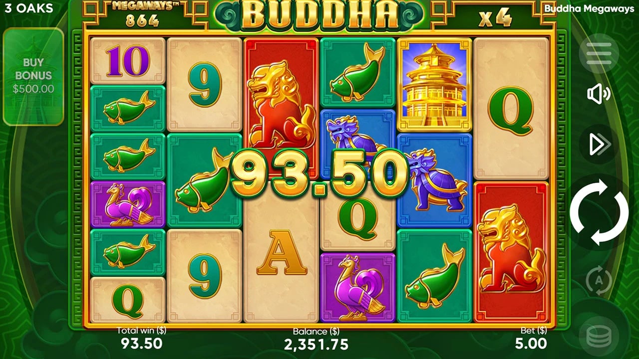Buddha Megaways: A later cascade with a higher multiplier
