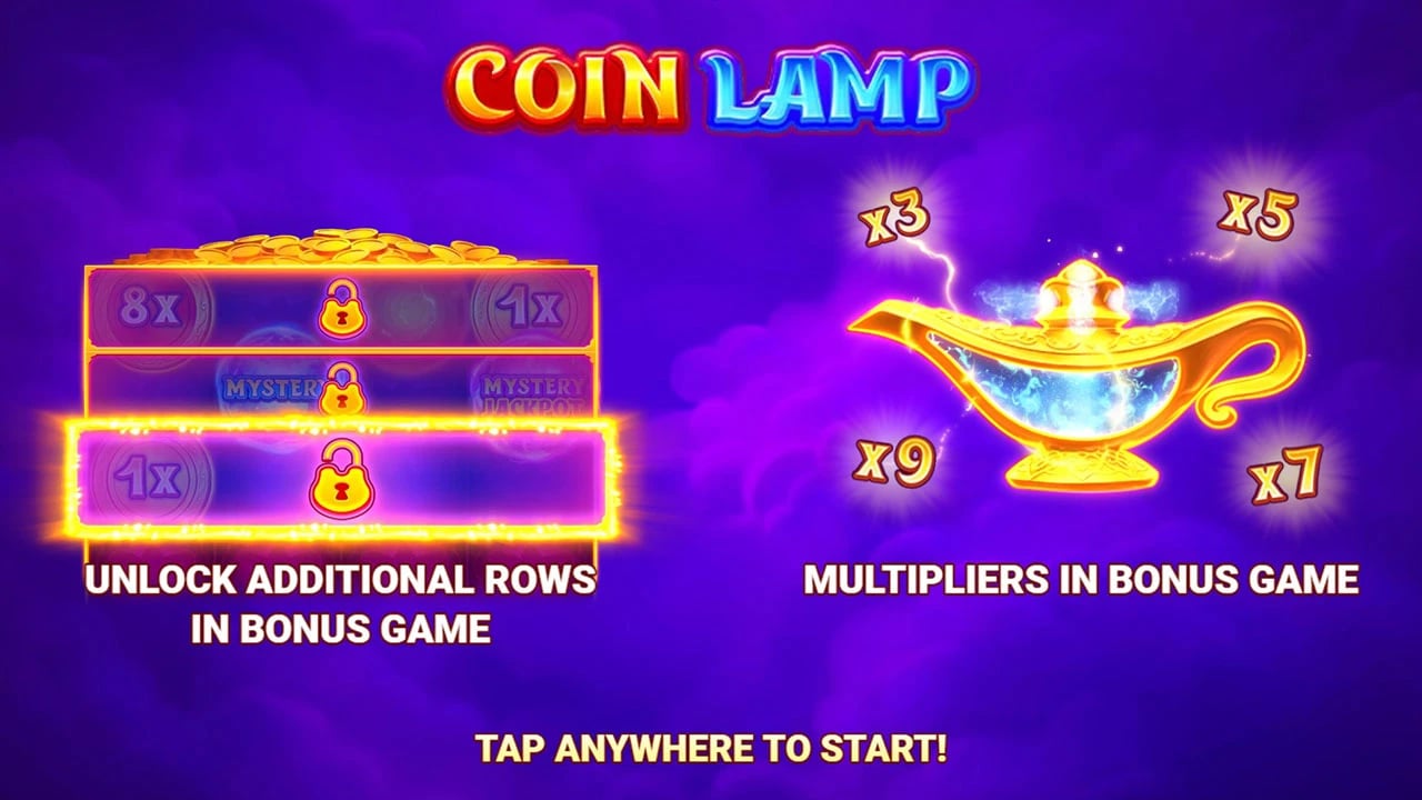 Coin Lamp: native row-unlock and multiplier instructions