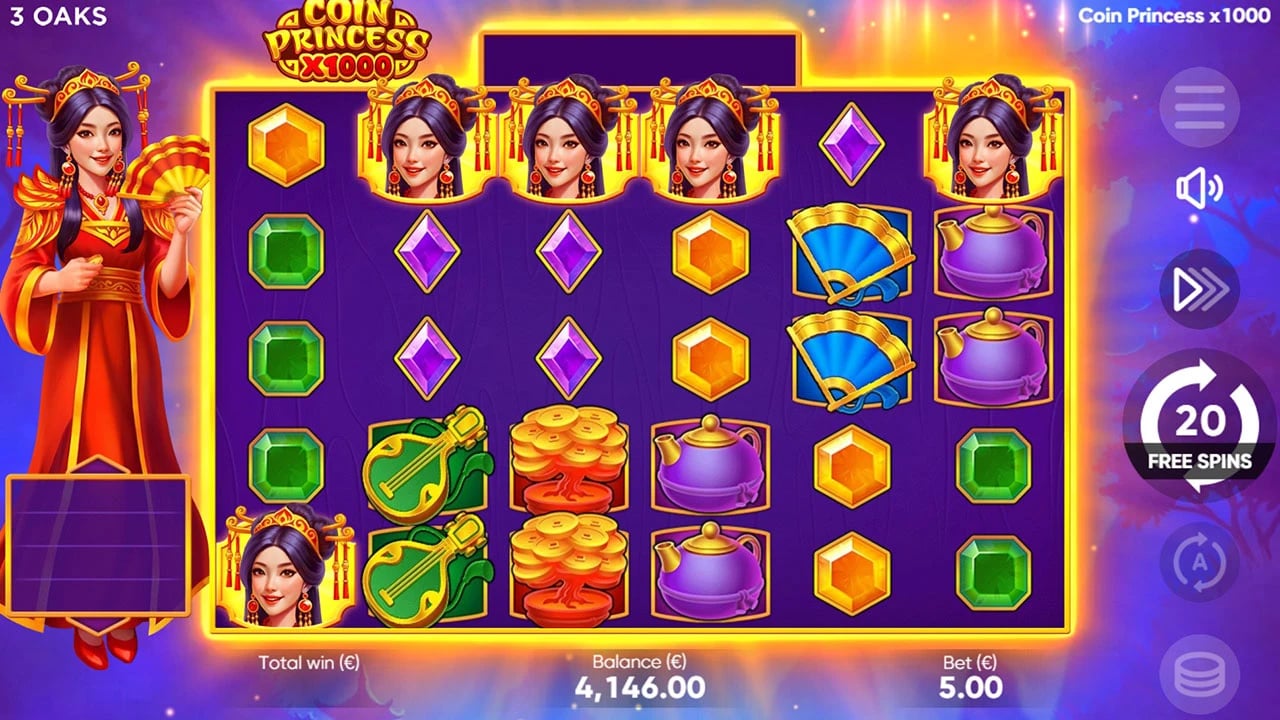Coin Princess x1000: Super Free Spins at the illustrated entry