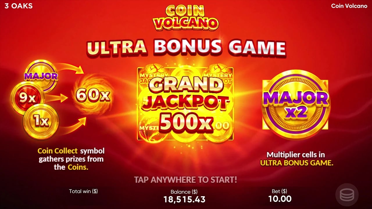 Coin Volcano: Native Ultra Bonus instructions