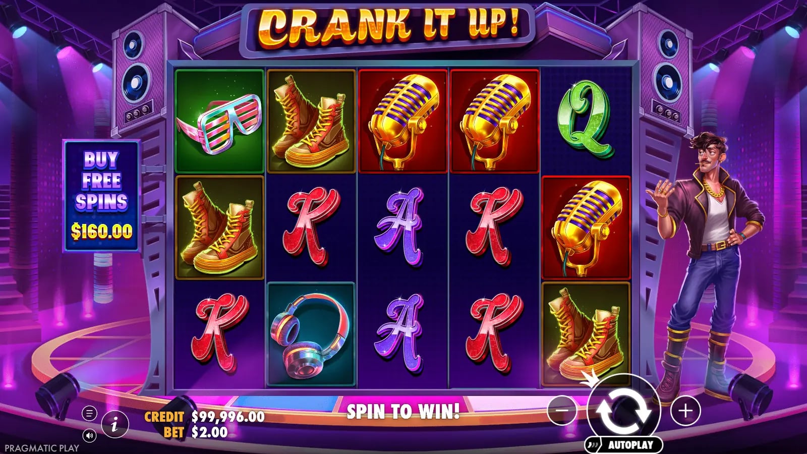 Crank It Up later ordinary board with microphones and headphones.