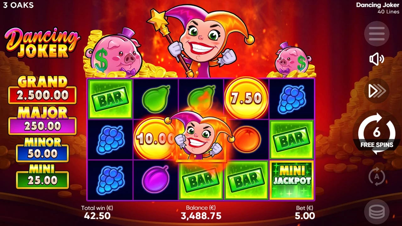 Dancing Joker: Locked Joker during Free Spins