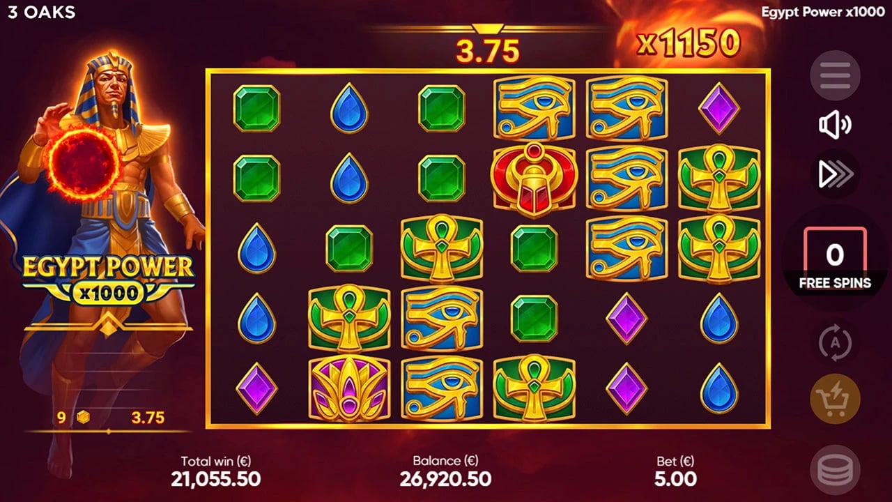 Egypt Power x1000: Final Epic field with accumulated multiplier