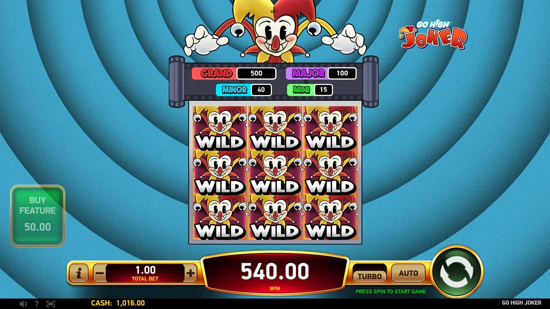 Go High Joker: Filled Keeper field