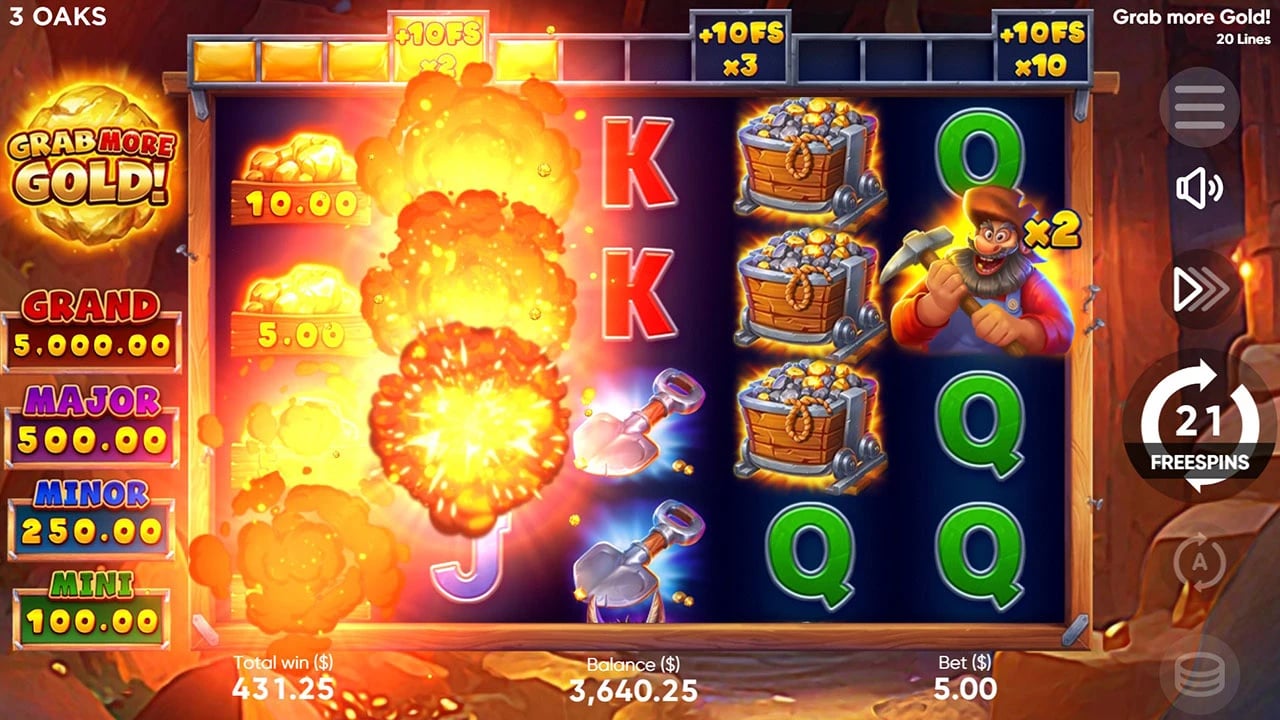 Grab More Gold!: Dynamite revealing Money symbols