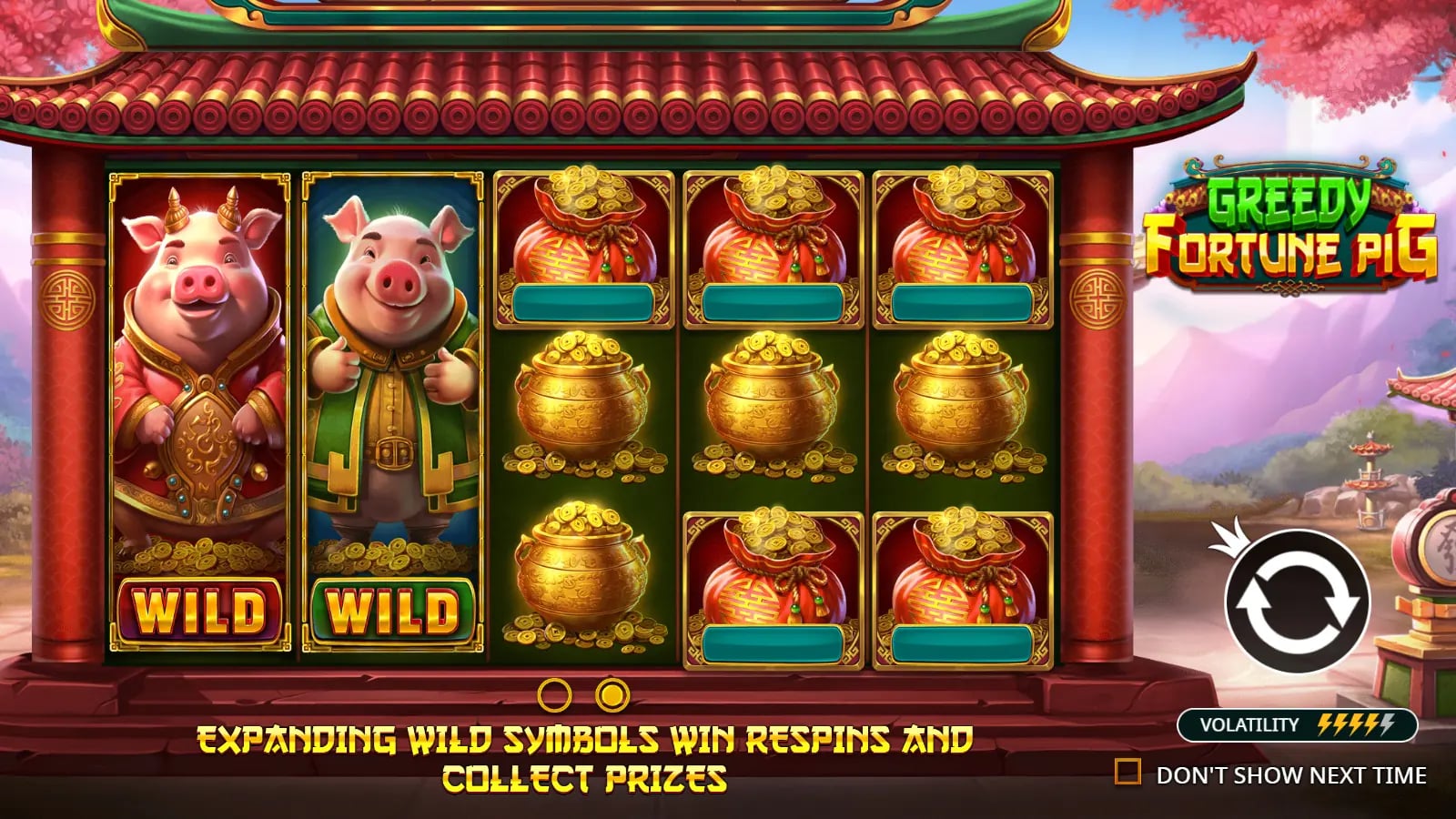 Greedy Fortune Pig official demo opening with the lucky pig and full artwork