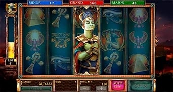 Guardians of Luxor 2: Expanded Osiris figure on the middle reel