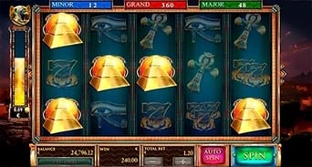 Guardians of Luxor 2: Golden Pyramid symbols across the field