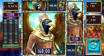 Guardians of Luxor 3: Large merged Horus symbol in the minigame