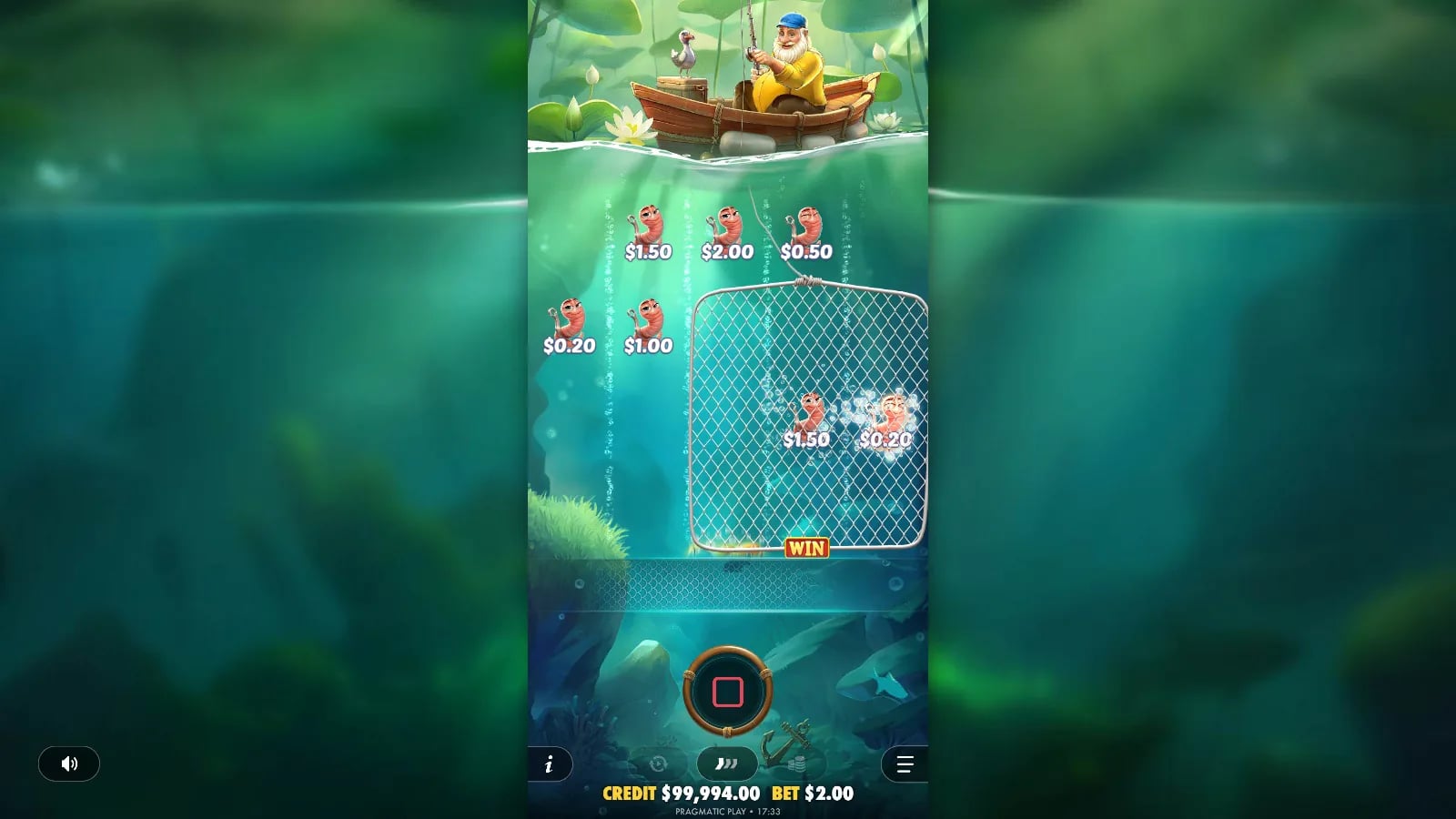 Happy Nets later official demo state with complete reels and controls uncropped