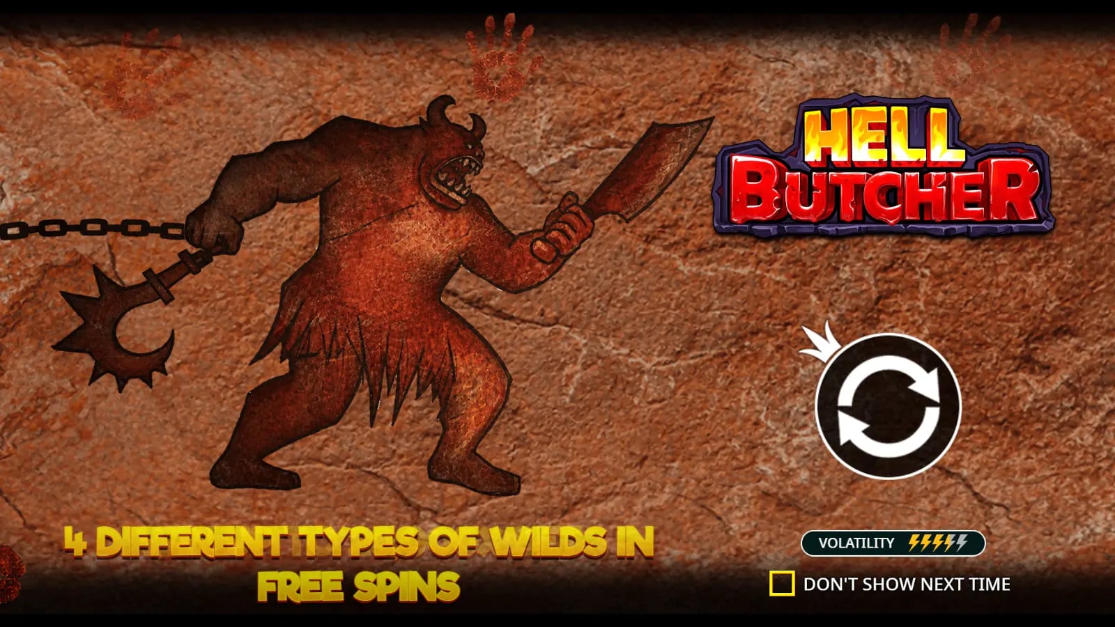 Hell Butcher official demo showing the uncropped six-by-six horror grid and multiplier meter