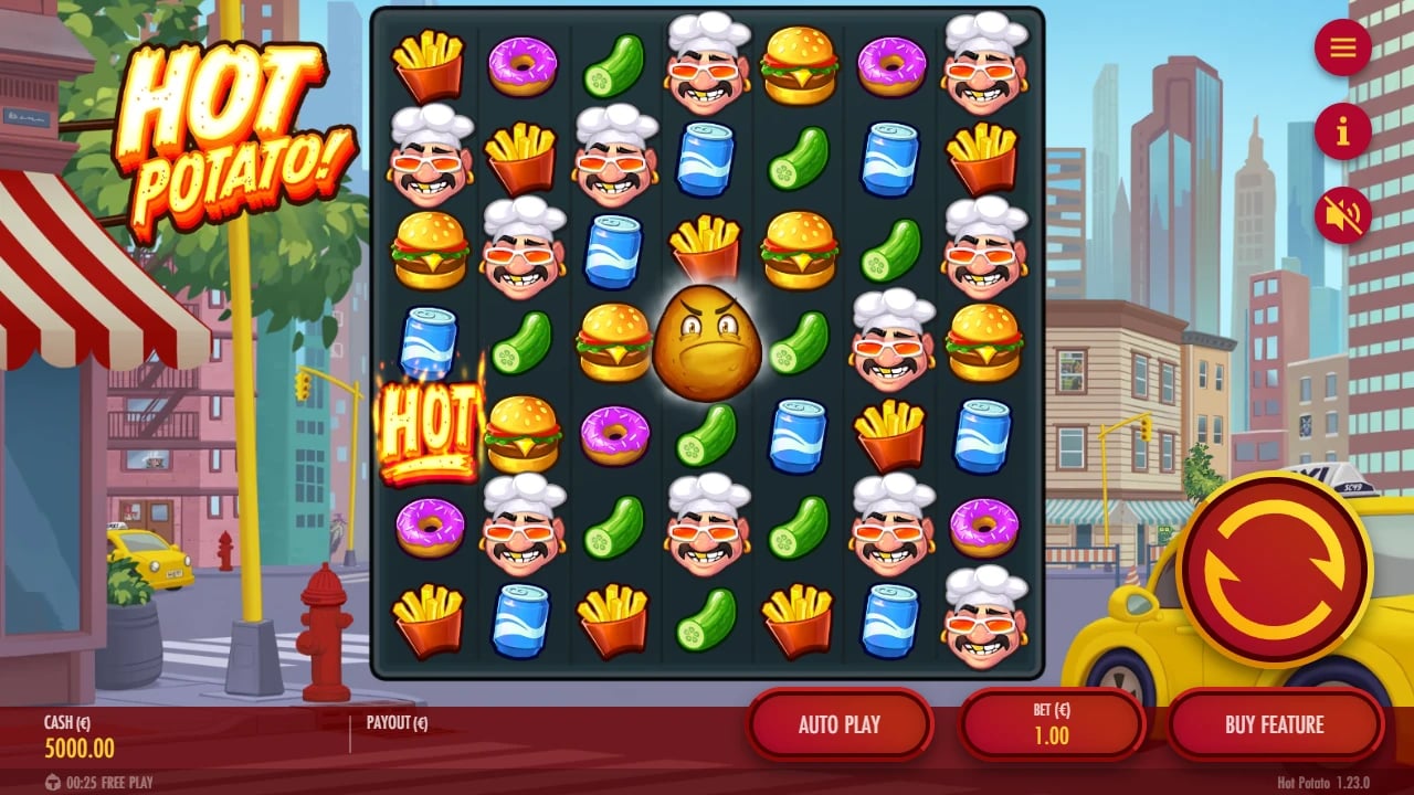 Hot Potato 7×7 base-game grid