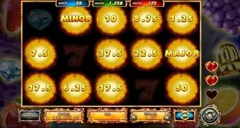 Hot & Win: Developed fire-coin board with named jackpot symbols
