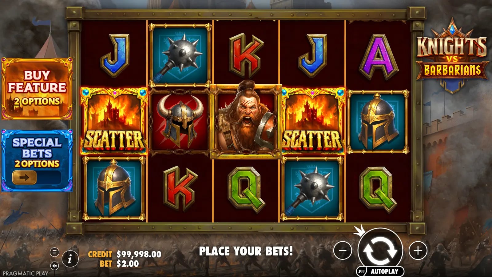 Knights vs Barbarians official demo after a later spin on the battlefield