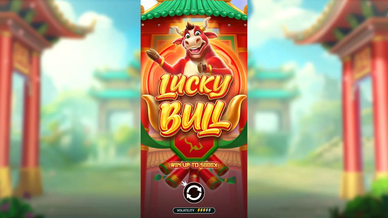 Lucky Bull official demo opening with the golden bull and complete game artwork