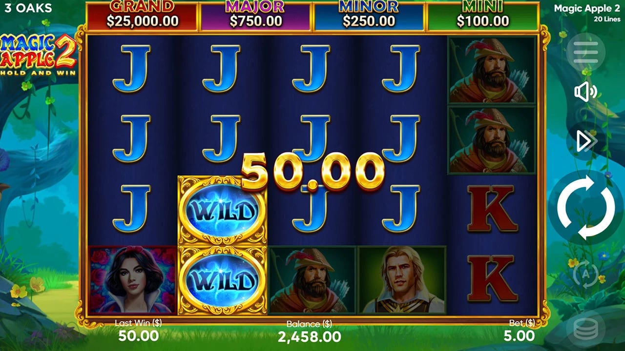 Magic Apple 2: Mirror Wild on the four-row base field