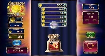 Million 777 Coins: Coin sack, silver coin and prize ladder