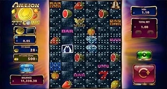 Million 777 Coins: Silver M respin state on the main field