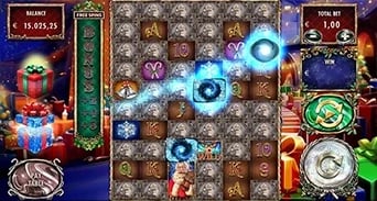 Million Christmas 2: Three blue portal positions on the main field
