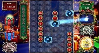 Million Christmas 2: Coin values aligned above portal positions