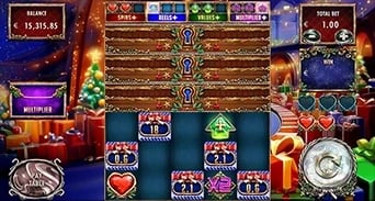 Million Christmas 2: Persistent Christmas board with special symbols and locked rows