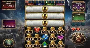 Million Zeus 2: Special symbols among persistent board values