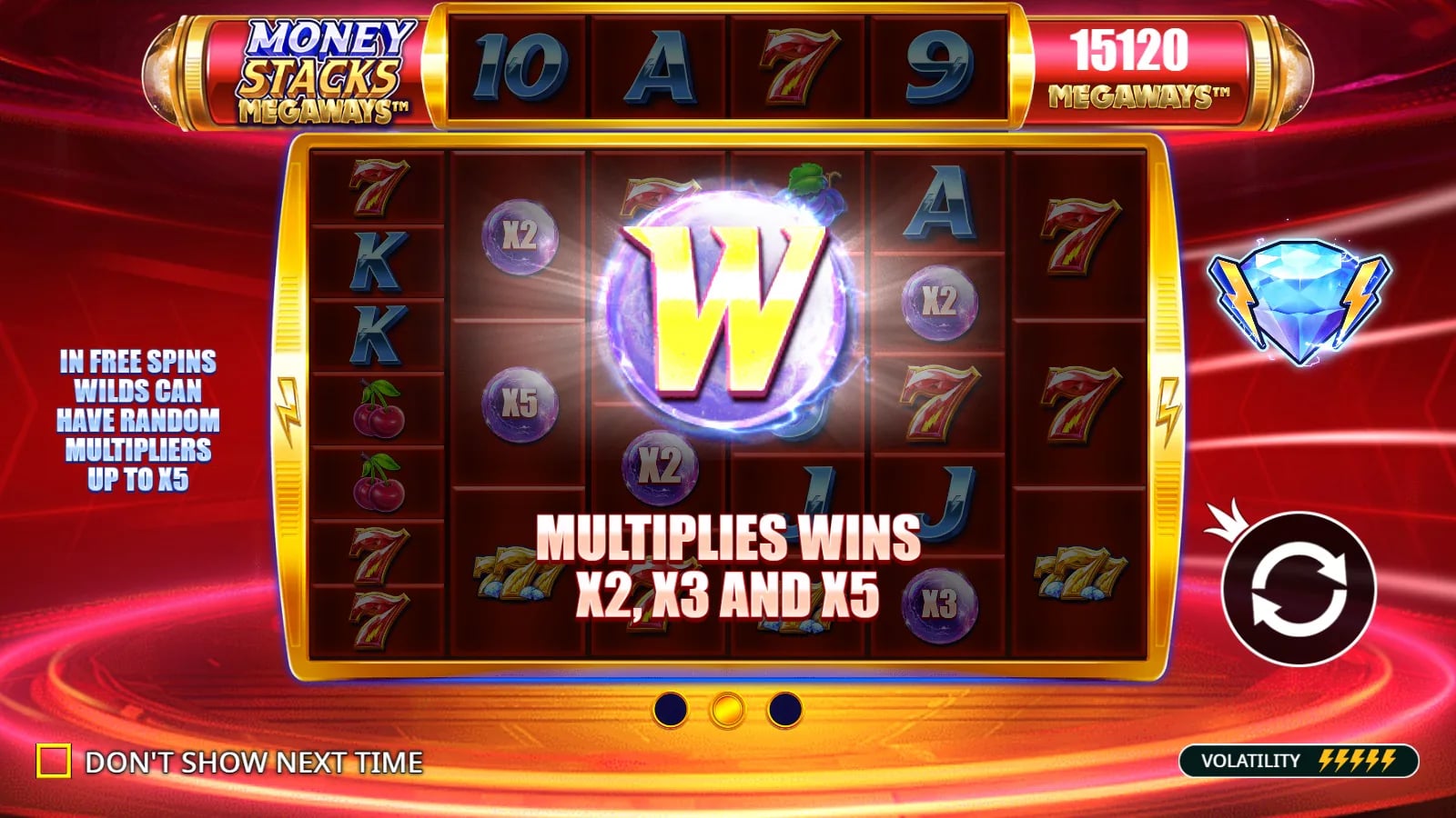Money Stacks Megaways official demo opening with vault and full cash art