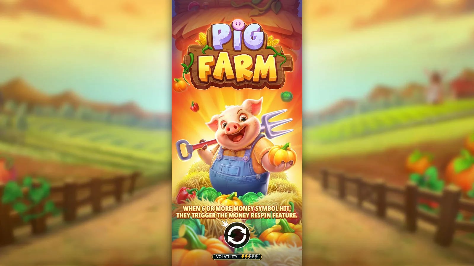 Pig Farm official Pragmatic Play demo opening with the complete farm artwork