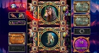 Shaman Song: Purple modifier and ten spins