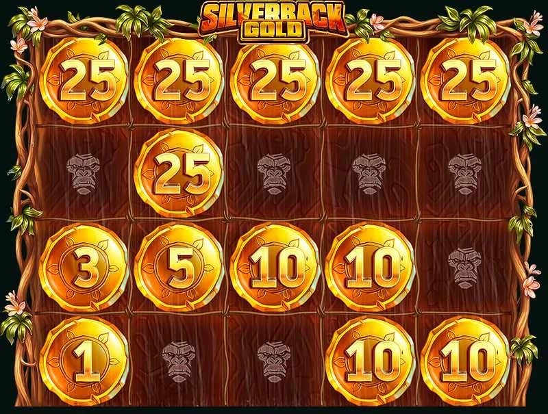 Silverback Gold provider illustration of locked tokens with values from 1 to 25