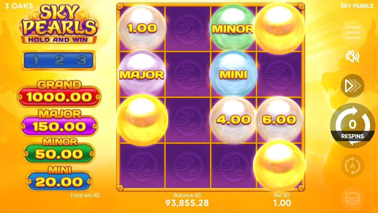 Sky Pearls: bonus ending with Golden Mystery and jackpot pearls