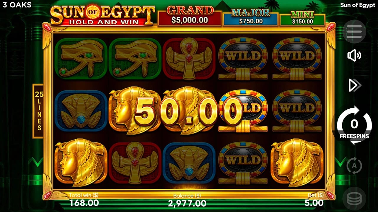 Sun Of Egypt: Free Spins at zero remaining