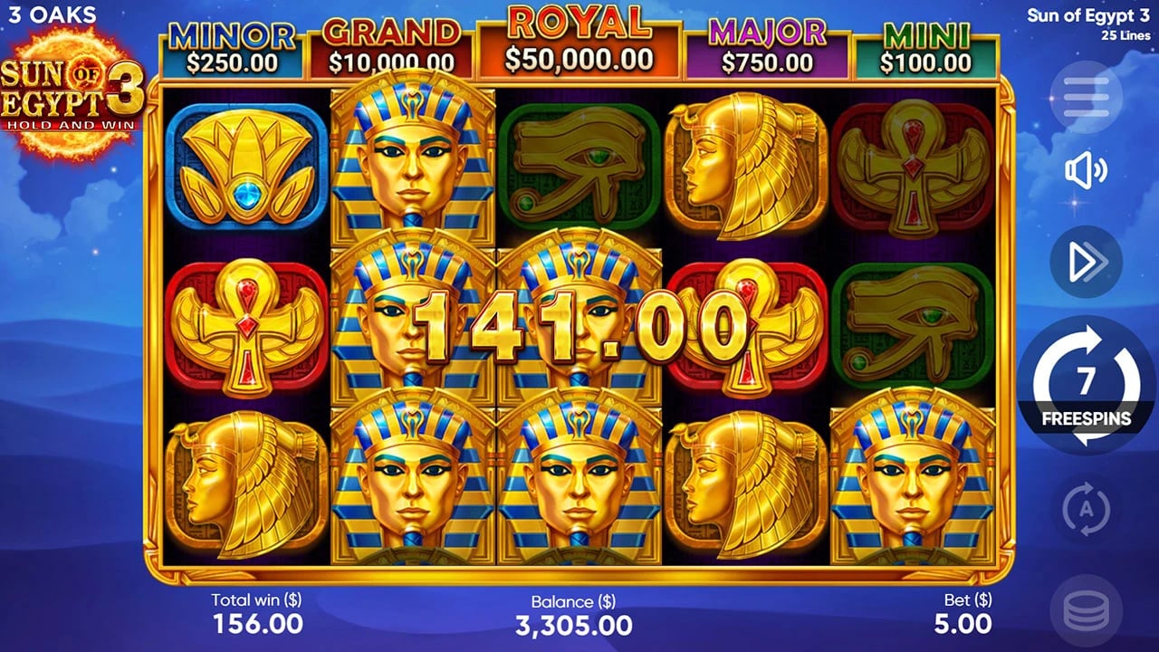 Sun of Egypt 3: Premium symbols during free spins