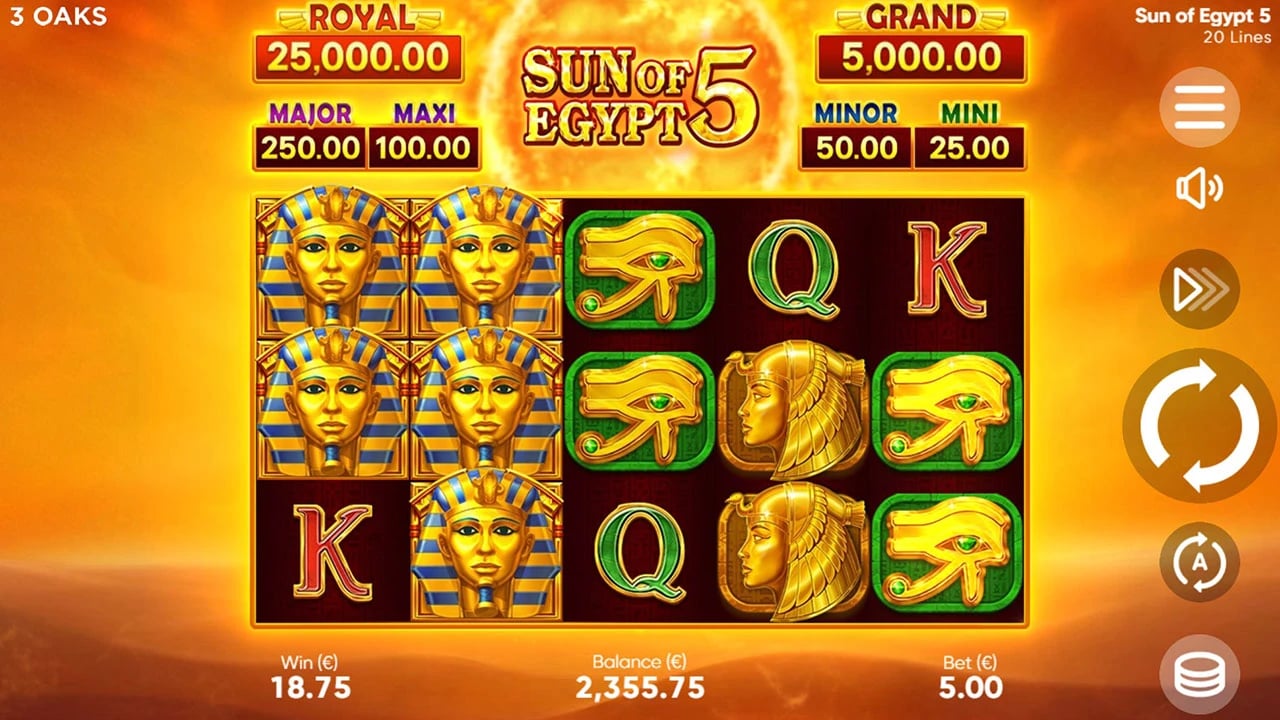 Sun of Egypt 5: Five-by-three base field
