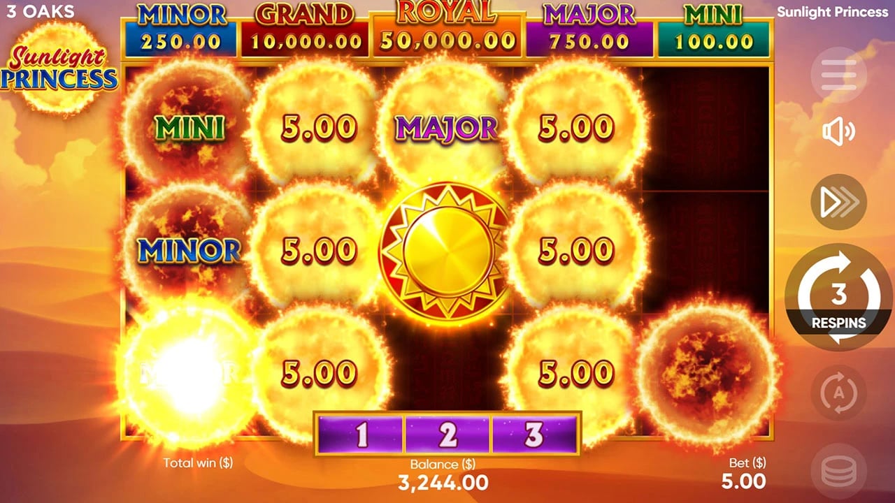 Sunlight Princess: Super symbol on the collection board
