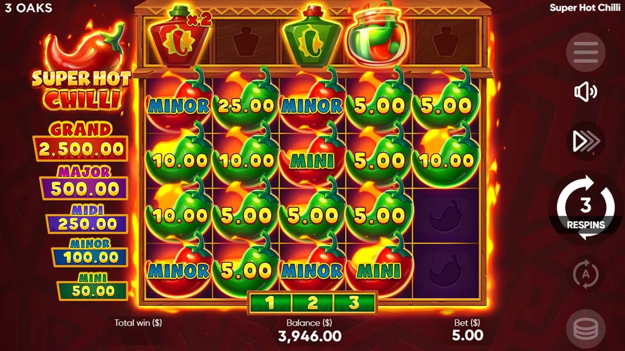 Super Hot Chilli: pepper collection with an extra booster row
