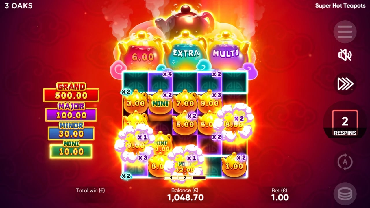 Super Hot Teapots: BOOST and Master layers above the bonus field
