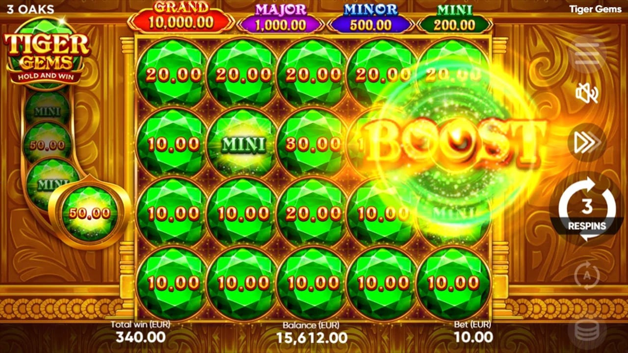 Tiger Gems: Boost collecting Gem values