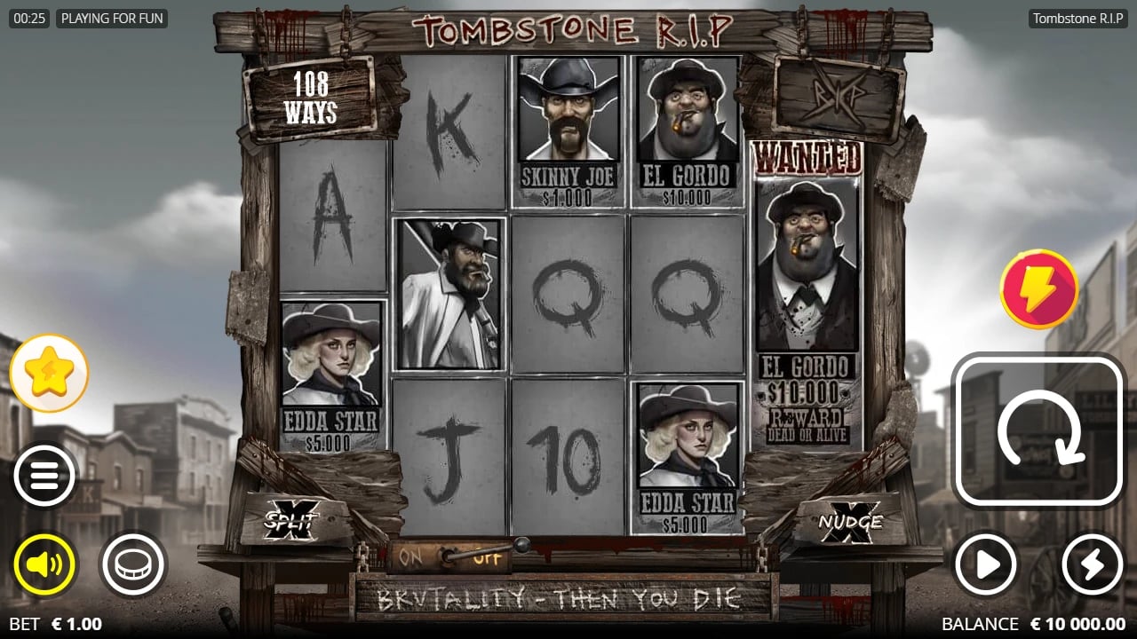 Tombstone RIP irregular five-reel board